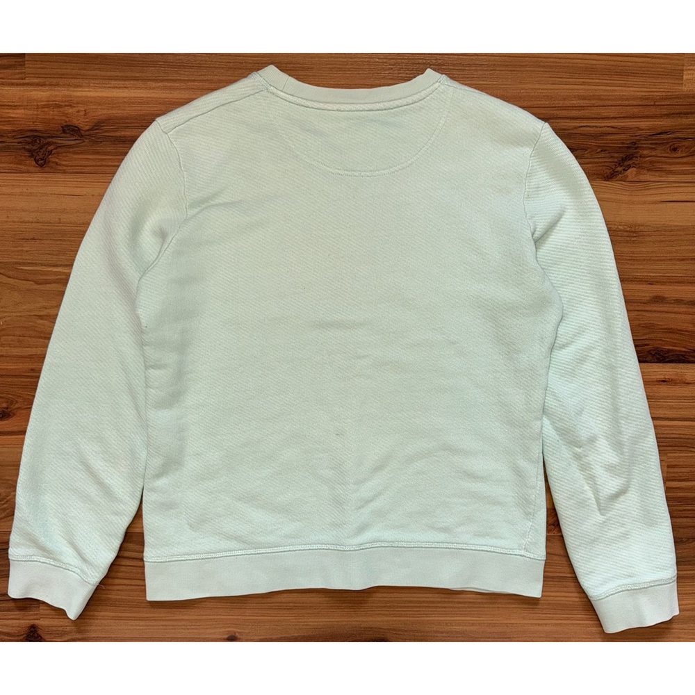 Kenzo Paris Mint Green Logo Sweatshirt Medium Sequin Designer Streetwear - Picture 2 of 8